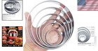 Round Cookie Cutter Set 6 Pcs Stainless Steel Biscuit Cutter Heavy Duty