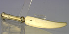 Large 8  Inch French Sterling Silver Gilt Letter Opener C1900 Antique 63g Keller