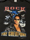 2000 Wwf Wrestling Dwayne Johnson Rock    the Great One    Brahma Bull T-shirt  l 