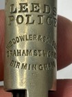 Leeds Police Whistle Metal Vintage Wm Dowler   Sons England Uk 1930s Working Vtg