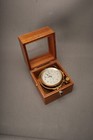 Thomas Mercer Marine Chronometer In Original Double Wooden Case 1960s