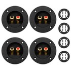 3 Inch Round Push-spring Speaker Terminal Pack 4 3inch Round Spring-type