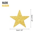 250pcs Heart Confetti Glitter Confetti Table Decor 1 18x1 18inch light Gold