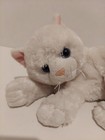 Ty Classic Crystal Cat Plush White Kitten Floppy 12    Blue Eyes Soft Tysilk 2018
