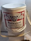 Rsre Vintage Budweiser Beer Vinyl Zipper Can Cooler  No Rips  Zipper Works