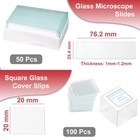 Microscope Slides Clear Glass 50 Pcs Blank Microscope Slides Ground Edges 1     