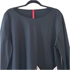 Ic By Connie K Black Top Women Polka Dot Pocket Tunic Lagenlook Retro Usa Sz Xl