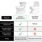 Summer By  My Size Potty Chair And Training Toilet For Toddlers  White