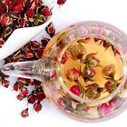  Fragrant Natural Deep Red Rose Buds Rose Petals Organic Dried Golden-rim Rose 