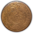 1864 Two Cent Piece Good G Coin  Damaged  23597