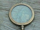 Maritime Henry Hughes London Solid Brass Magnifying Glass Antique Magnifier