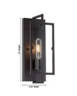 Home Decorators Kenton 4 75 In  1-light Bronze Wall Sconce W  Cage Frame Detail