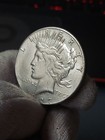 Us Novelty Coin   1927  1 Peace Dollar  Silver  Plated  25 Grams 