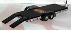 1 64   Tandem   Dual Axel   Rubber Tire   Flatbed Car Trailer - Free Shipping