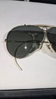 Vintage Ray Ban Aviator  Bullet Hole Shooter Arco Bausch   Lomb Sunglasses