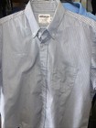 Vintage Usps Postal Service Us Mail Button Shirt Short Sleeve Sz 17 5 Pinstripe
