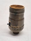 Vintage Antique Brass Lamp Light Socket Switch Restoration Hardware Lighting Old