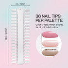 36 Or 48 False Nail Art Display Practice Nail Tips Swatches Color Palette Board