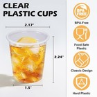 100 Pack 3 Oz Plastic Cups  Clear Disposable Plastic Cups Bulk  Small Mouthwash