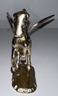  2 vintage Solid Brass Pegasus Winged Horse Figurine Statue Mythological6 5   