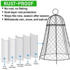 Garden Cloches Outdoor Plant Protector Heavy Duty Metal Cage With Detachable Lid