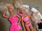 Lot Of 3 Vintage 1990s Mattel Barbie Girl   Friends Character Dolls And Dolphin