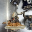 Vtg Lot Of 12 Original Fur Toy Company Mice Figurines Made In West Germany