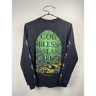 Vintage 2001 Cradle Of Filth God Bless Satan Caress Long Sleeve Rare Xl 24x27 5