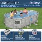 Bestway Power Steel Swim Vista 14  X 8 2  X 39 5  Above Ground Swimming Pool Set