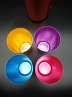 Starbusrt Anodized Aluminum Pitcher 4 Tumblers Mcm Multicolor Vintage