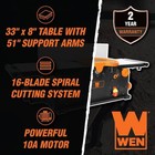 10 Amp 8 In  Spiral Benchtop Jointer With Extendable Table