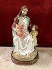 Jesus With The Children Statue 