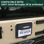 For Jeep Wrangler Jk 2007-2018 Spare Tire Delete License Plate W lights
