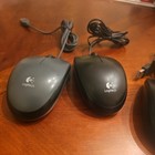  lot Of 4  logitech M100 Usb Optical Wired Mouse   used 