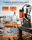 Magnetic Drill 1750w 2922lbf Power Portable Mag Drill Press 2 In Boring Diameter