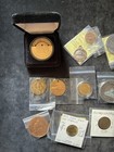 Vintage Usa Domestic Airport Lot Of 24 Coins Medals Tokens