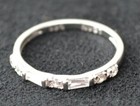 New Avon Sterling Silver Cz Band Ring Size 7
