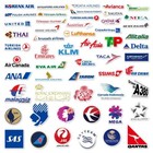 55 Assorted Airline Logo Stickers Skateboard  Decals  Up To 6 Inch  Width S-16