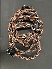 Orange  Black And White 18 In  Baseball Titanium Sports Necklace  Free Ship