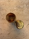 1950   s Revlon Gold Tone Lipstick Tube Holder Case W  Band - Nos