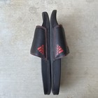 Arsenal 424 Adidas Adilette Comfort Slide Sandals Black red Men   s Us 9 Gw7545