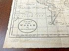 Original Antique Map 1805  chart Of The World On Mercator Projection  By Guthrie