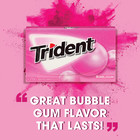 3x Packs Trident Bubblegum Flavor Sugar Free Chewing Gum   14 Sticks Per Pack