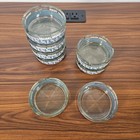 Vintage Caesars Palace Casino Las Vegas Glass Roman Ashtray Collectible Lot Of 8