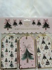 Pink   Green Christmas Gift Tags  15  And Stickers  105  Elegant Classic Unique