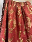 Vintage Custom Made Pair Heavy Drape Panels 102    Long Tight Weave Botanical