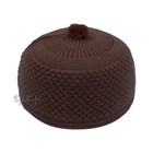Dark Brown Turkish Warm Knit Skull Caps - Weave Stretchy Soft Warm Beanie Hat