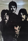 Vintage 1960s Original Beatles Flocked Velvet Chrome Poster 24   x 30   