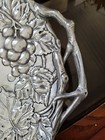 Arthur Court Grape Design Aluminum Serving Tray Dish Platter Copyright 1998