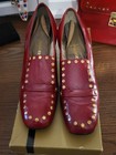 Vintage Johansen Heels Shoes Women s 7  5 Leather Pumps 50s   Purse
